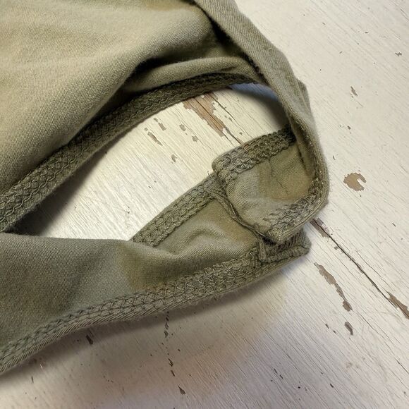 Ambiance Women's Size Medium Green Short Sleeve Lace Up Body Suit - Picture 16 of 16